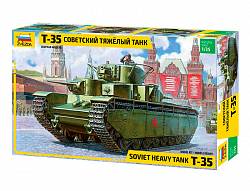 Модель сборная - Советский тяжелый танк Т-35 (Звезда, 3667з) - миниатюра